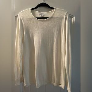 Calvin Klein holiday sweater with gold beading